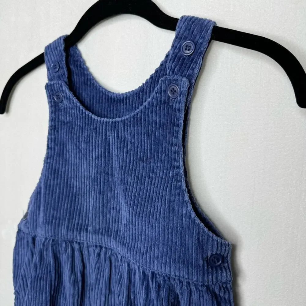 CARTER'S / vintage dark blue corduroy sleeveless tank dress / 4T